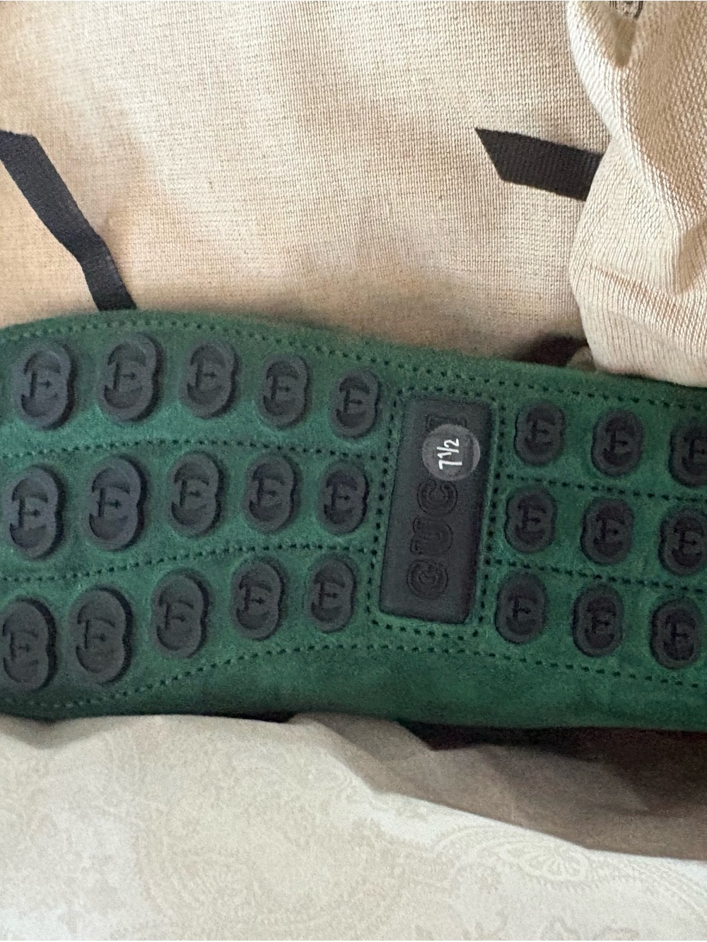 Gucci Emerald Green Suede Horsebit Loafers - Picture 3 of 5